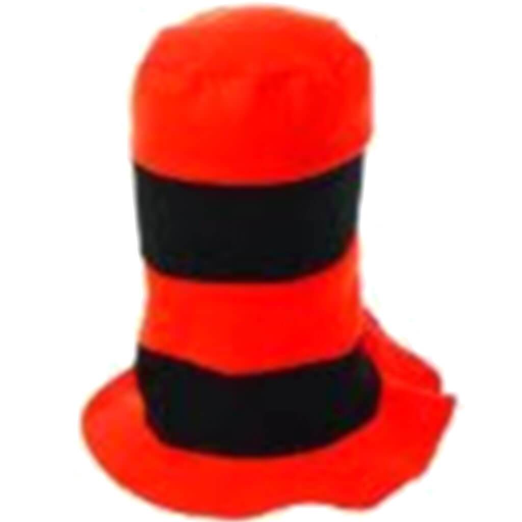 Orange and Black Stove Pipe Top Hat