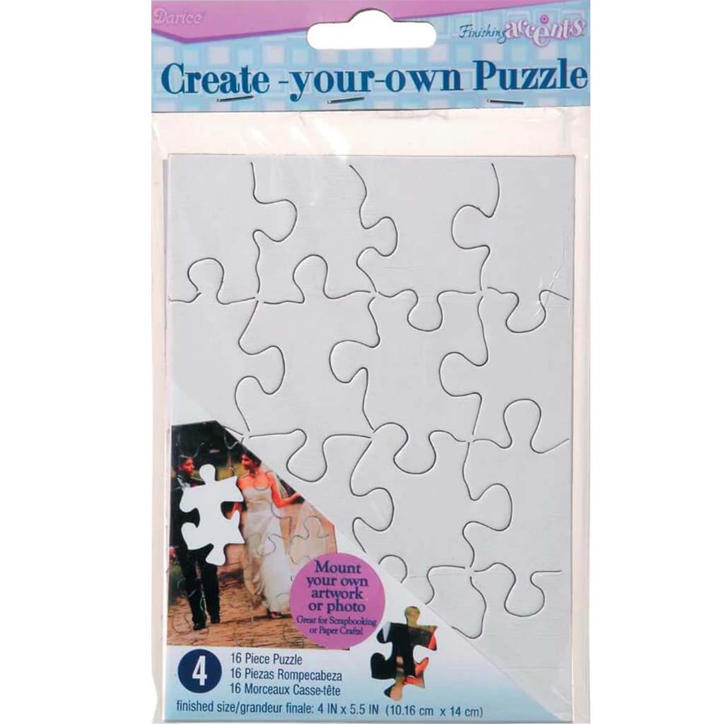 Blank Puzzle 4 x 5.5in 4pcs