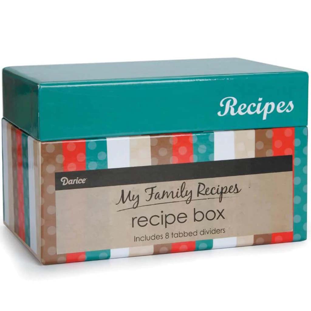 My Family Recipes Recipe Card Box Modern Kitchen