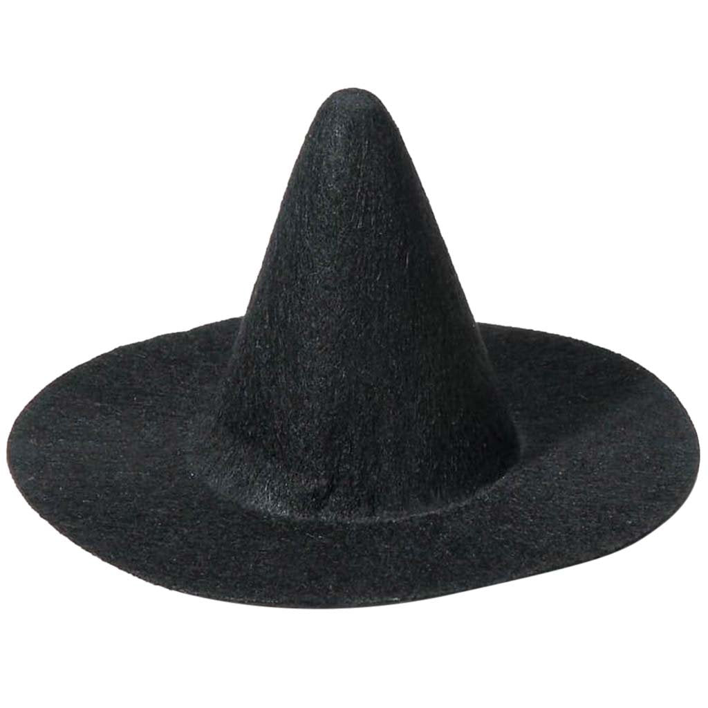 Hat Witch Felt Black, 2.25in X 4in