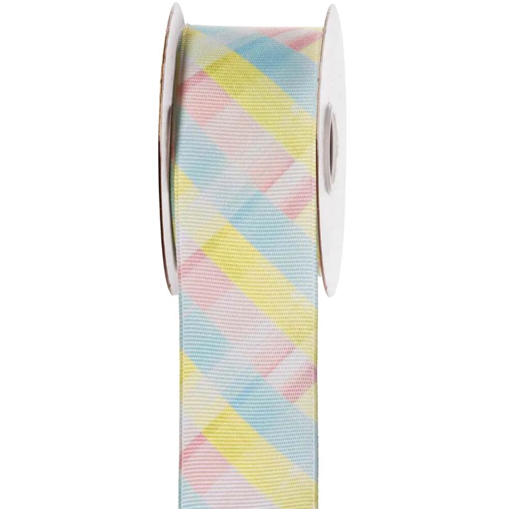 Ribbon Plaid Pastel 1.5inx10Yd