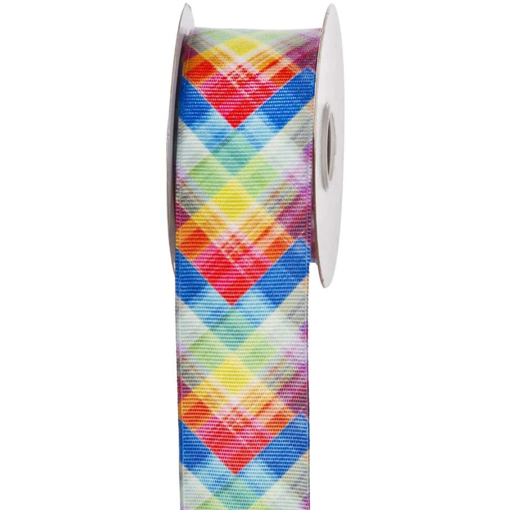 Ribbon Plaid Bright 1.5inx10Yd