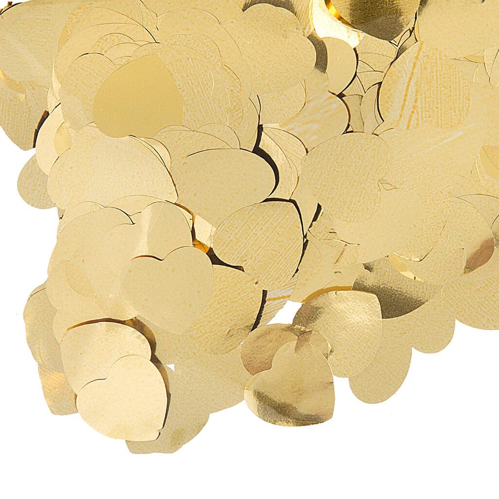 Metallic Gold Heart Confetti .35oz