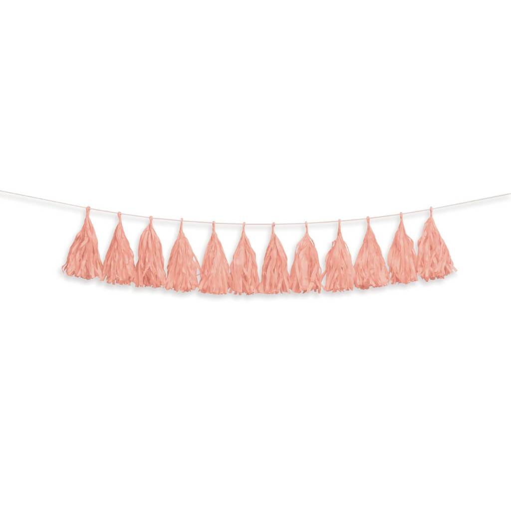 Tissue Tassel Garland: 6 Feet, 12pcs