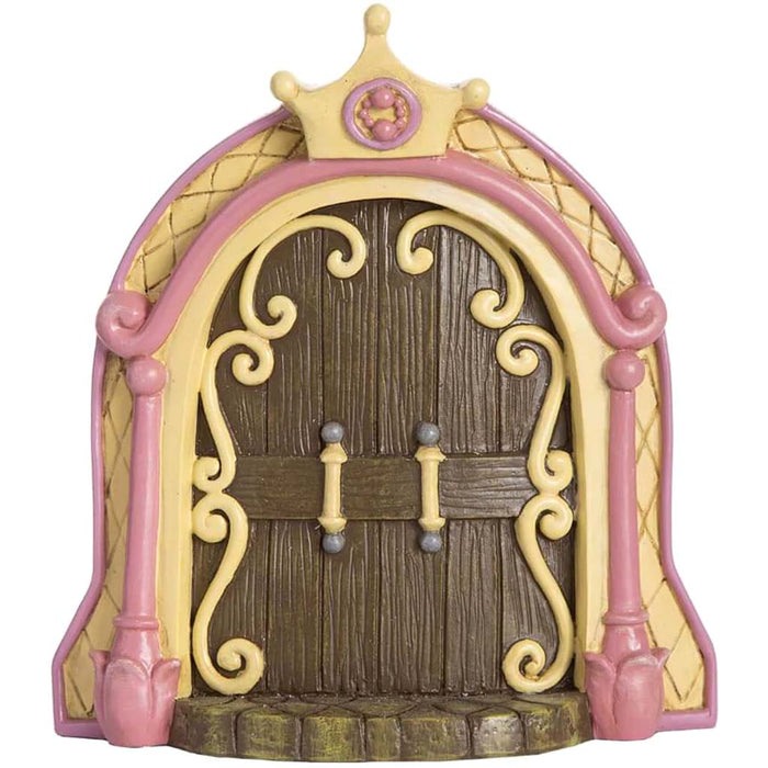 Mini Stone Door Figurine: Polyresin, 5.12 x 5.71 Inches