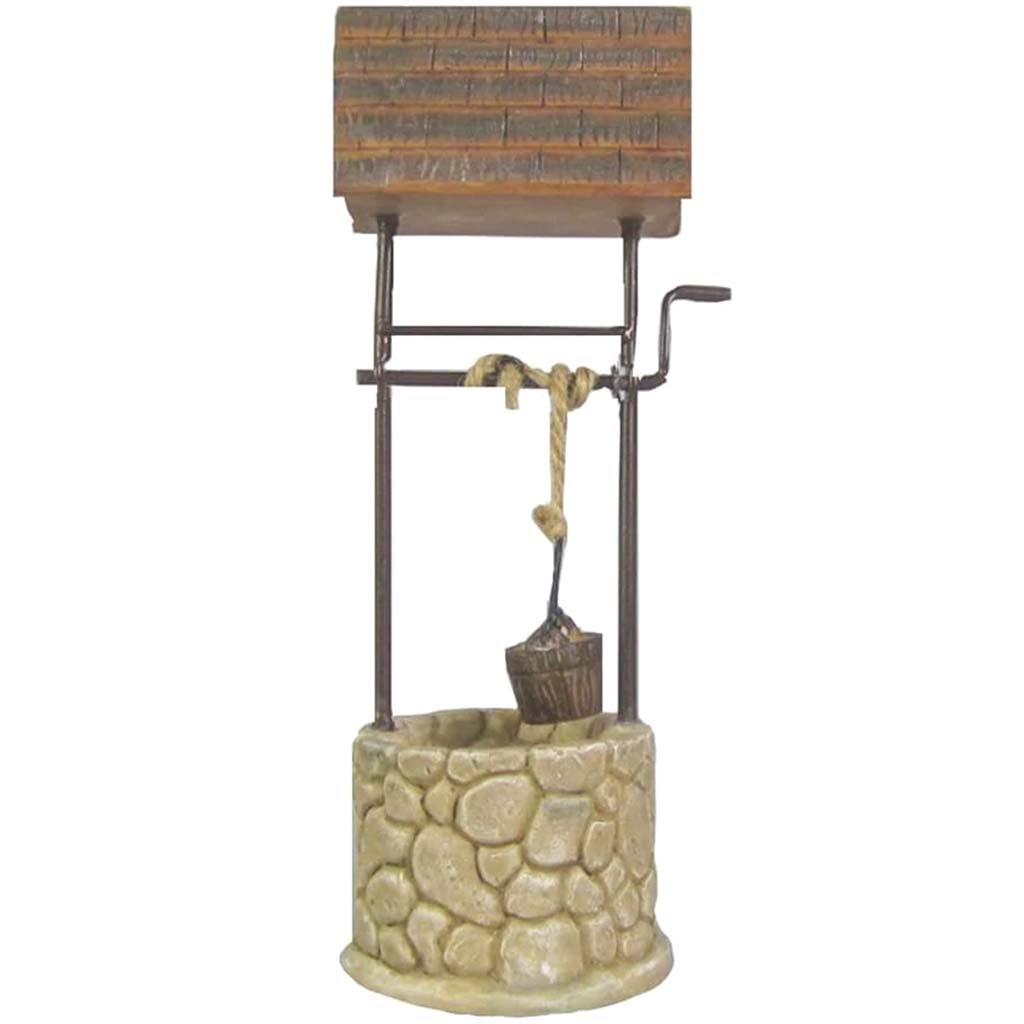 Mini Wishing Well Figurine: 7.09 Inches