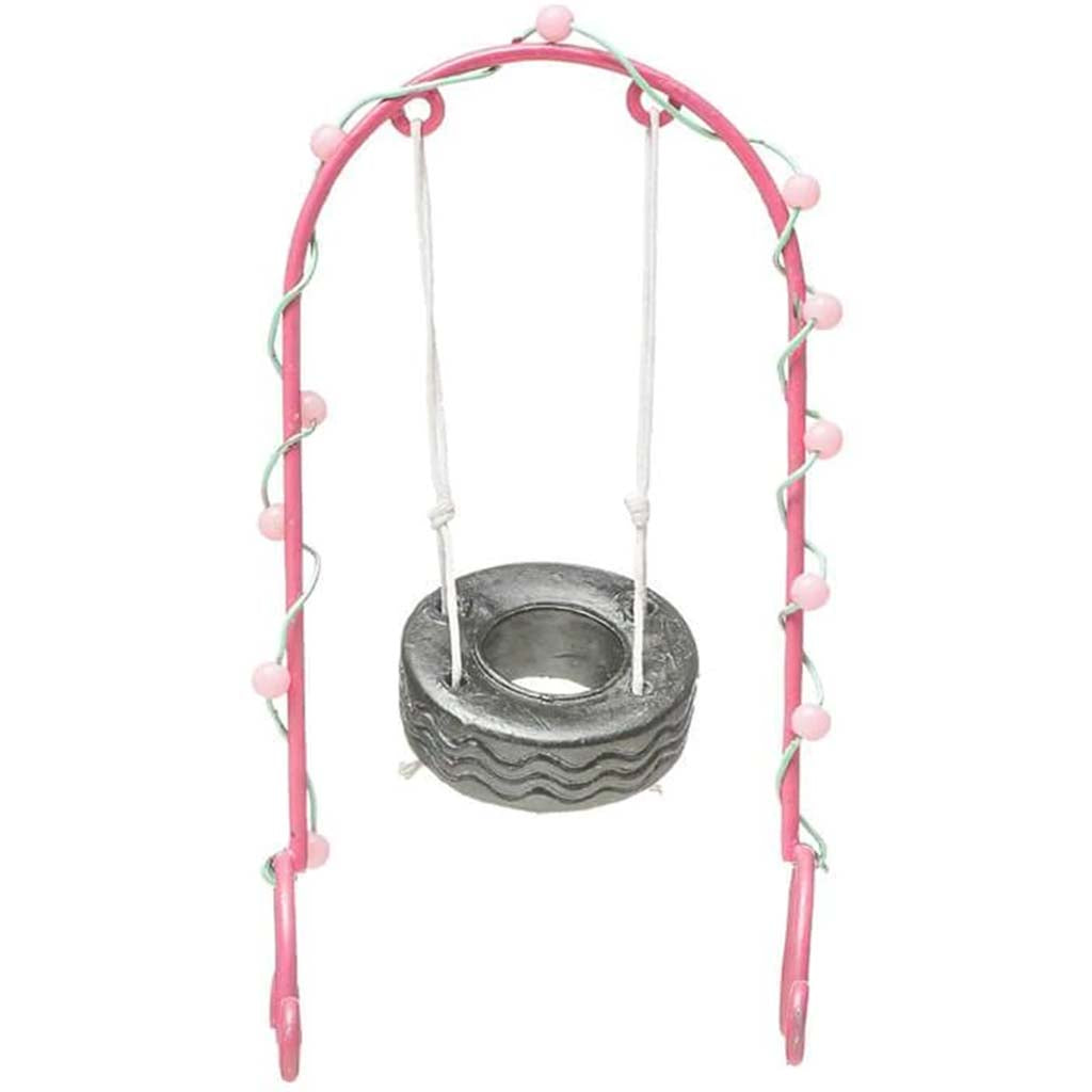 Mini Fairy Garden Tire Swing: 6 Inches