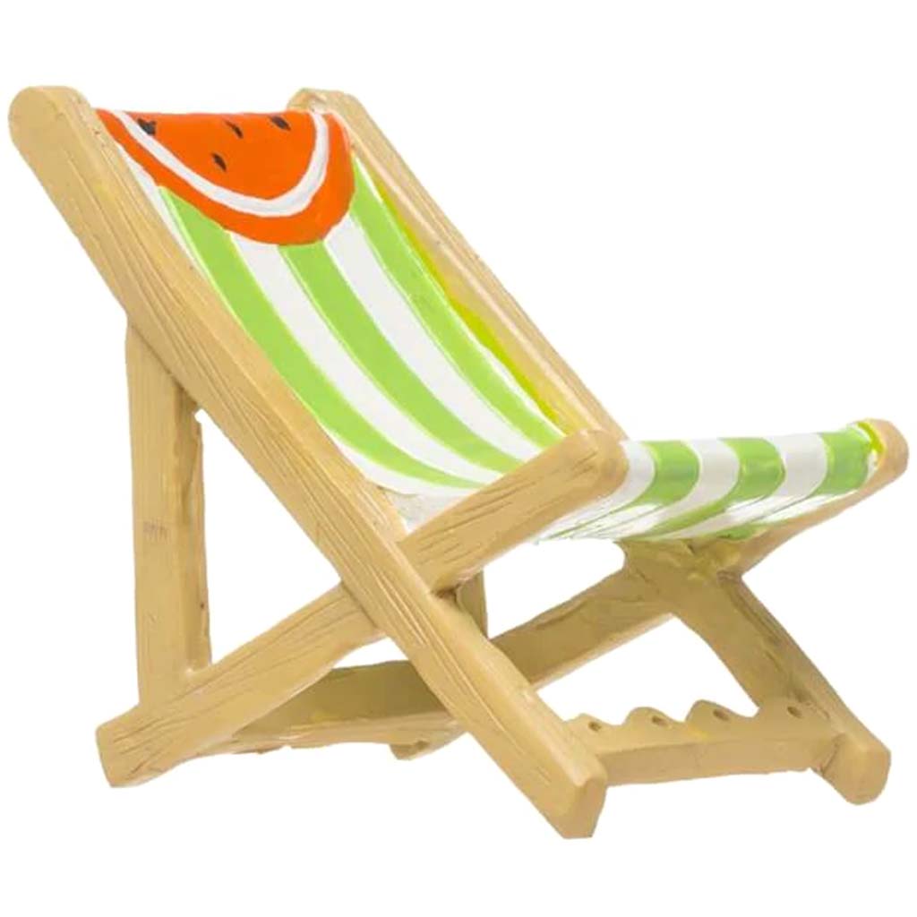 Mini Fairy Garden Watermelon Beach Chair: 2 x 3 Inches