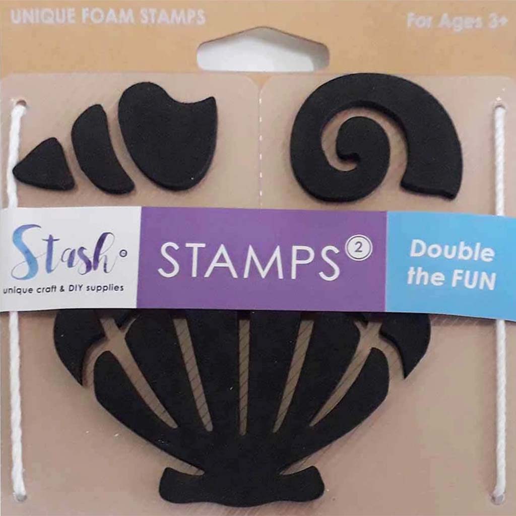 Foam Stamp Scallop Shell