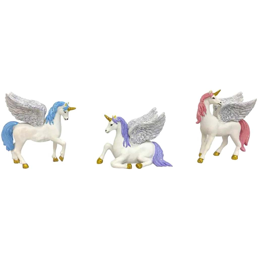 Mini Pegasus Figurine: 3 Assorted Colors