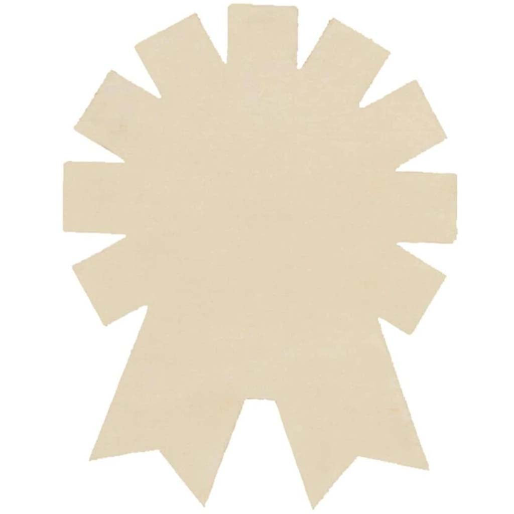 Unfinished Wood Award Ribbon: 4 x 5 Inches