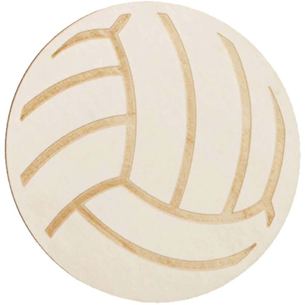 Unfinished Wood Volleyball: 4.25 Inches