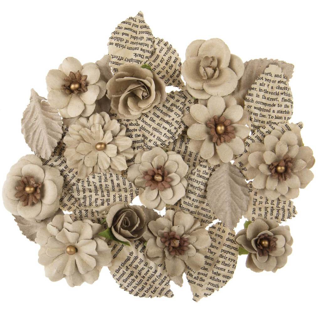 Natural Flowers Floral Embellishment: 1 Inch, 36 Pieces