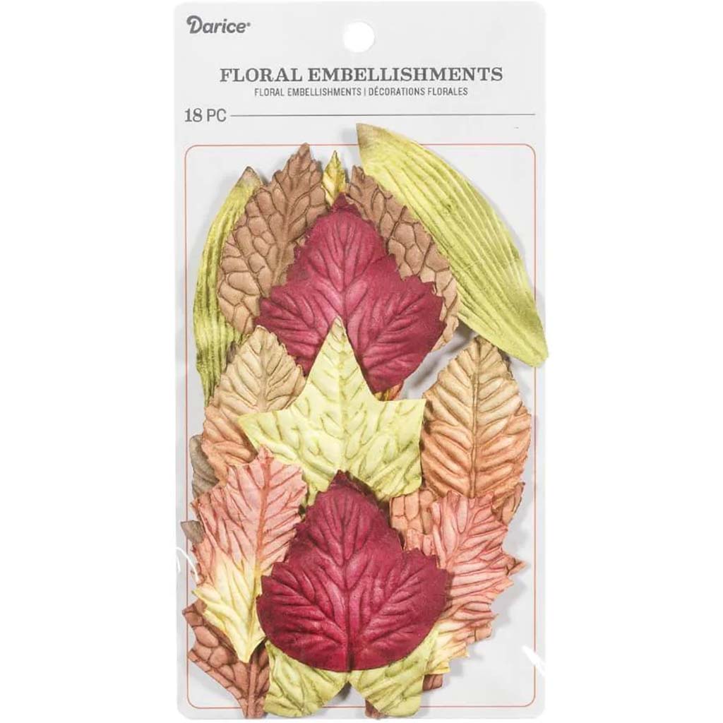 Leaf Floral Embellishment: 18 Pieces