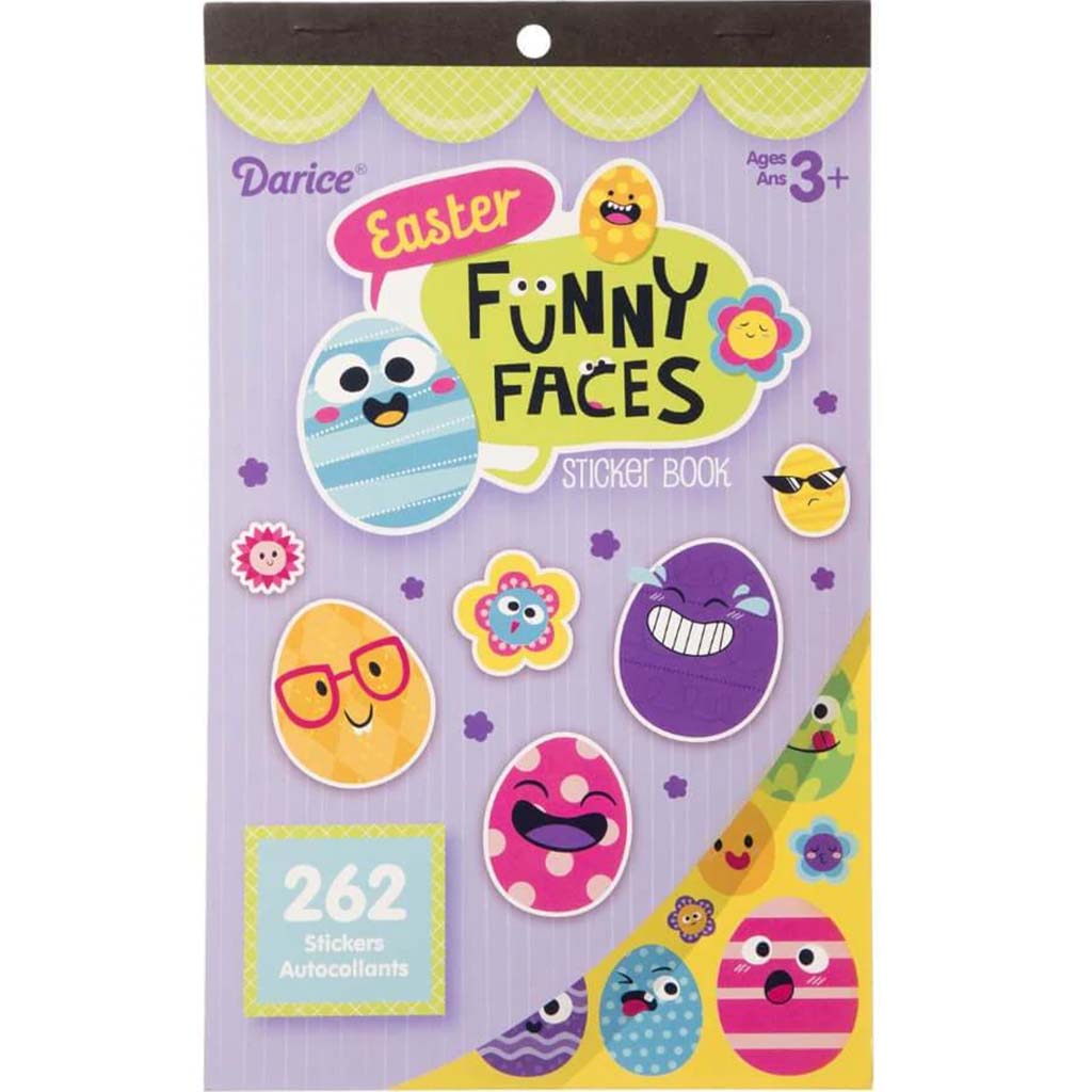 Easter Funny Faces Sticker Book: 262 Stickers