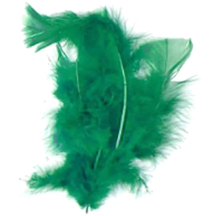 Craft Feathers: Kelly Green, 4 To 5 Inches, 11.9 Grams