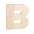 Bold Font Unfinished Wood Letter 8in