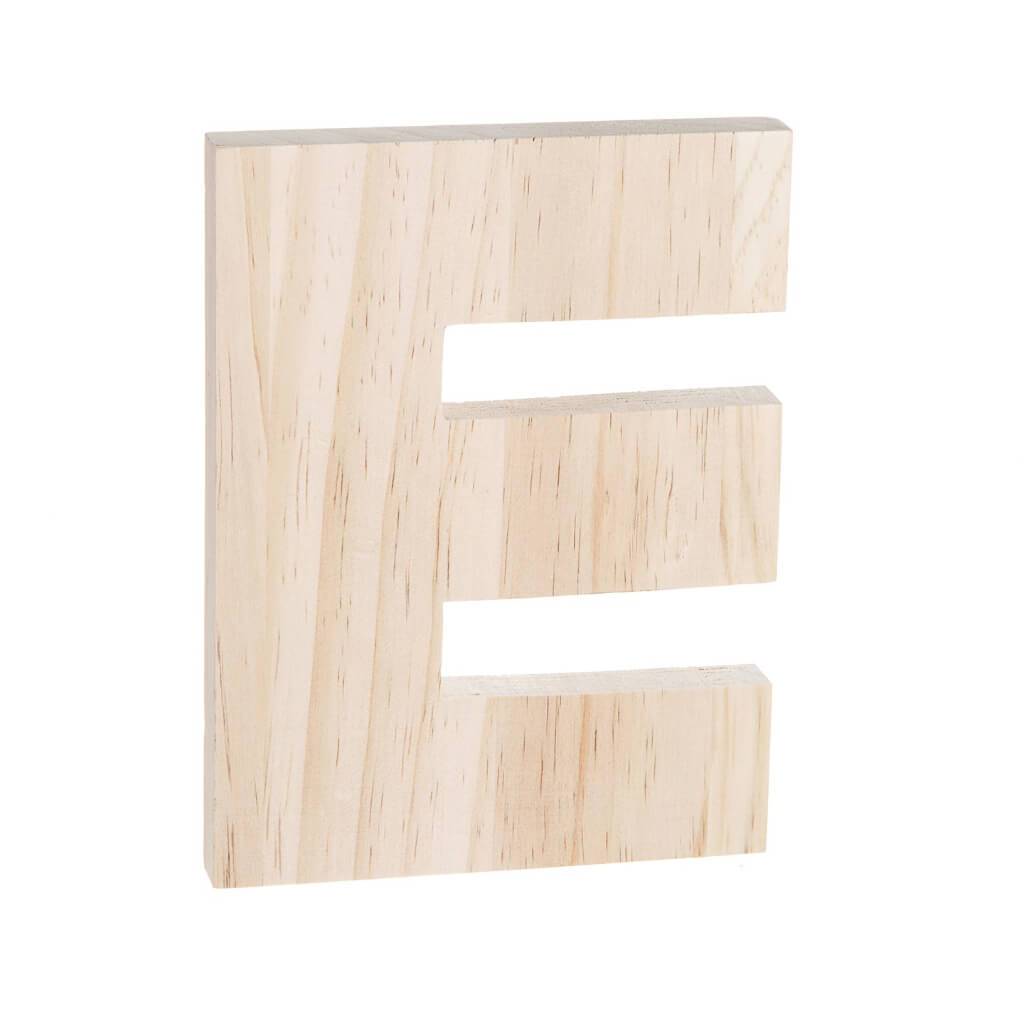 Bold Font Unfinished Wood Letter 8in