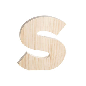 Bold Font Unfinished Wood Letter 8in