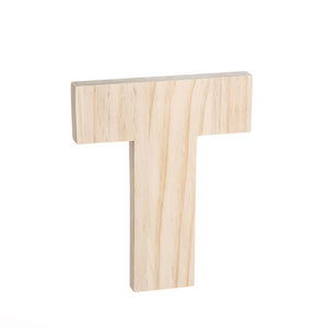 Bold Font Unfinished Wood Letter 8in