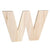 Bold Font Unfinished Wood Letter 8in