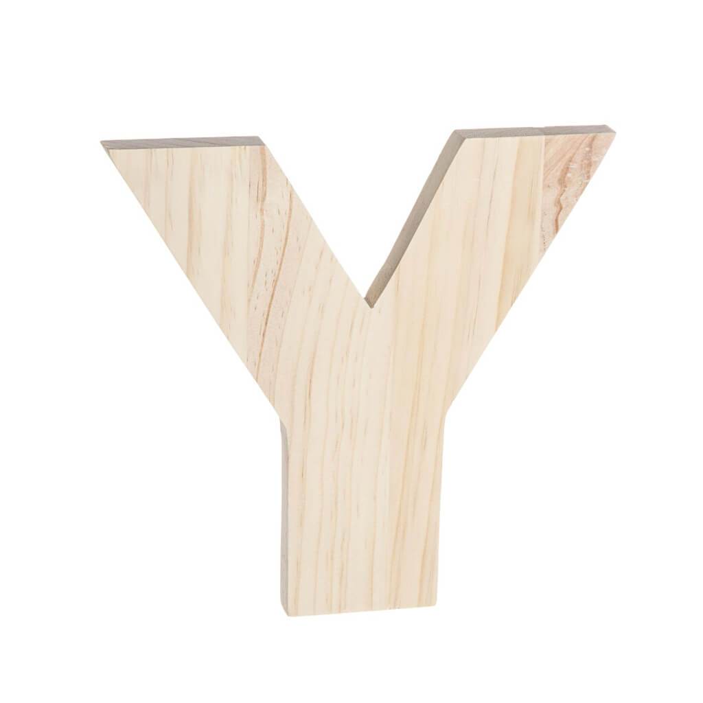 Bold Font Unfinished Wood Letter 8in