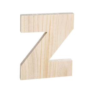 Bold Font Unfinished Wood Letter 8in