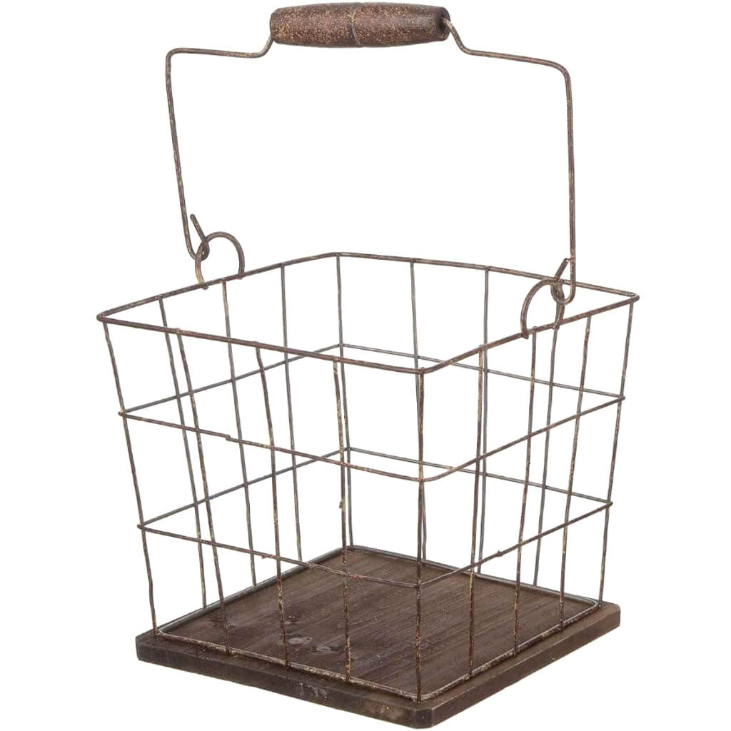 Iron Wire Rectangle Basket Large