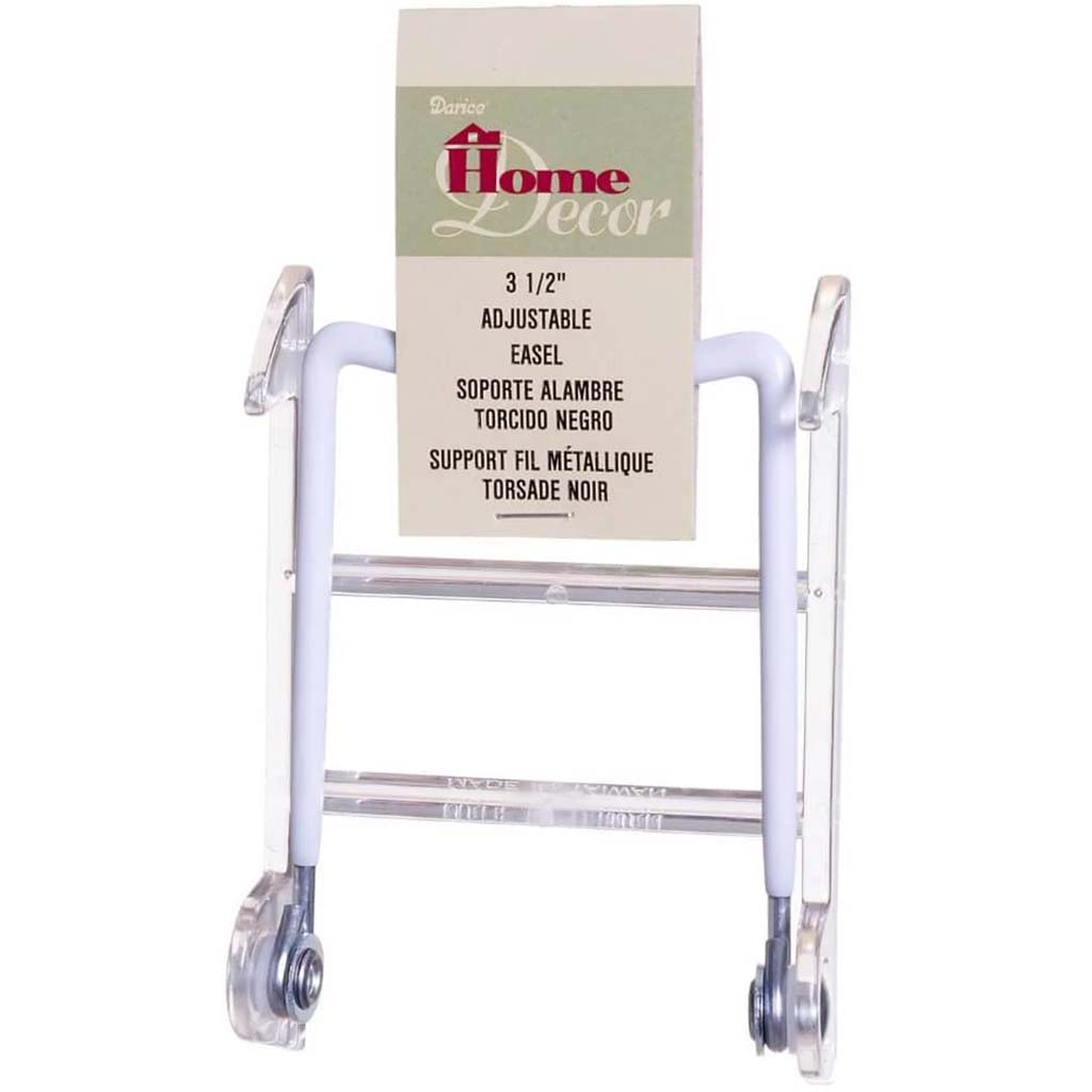 Easel Display Stand - Adjustable - White - 3.5 inches