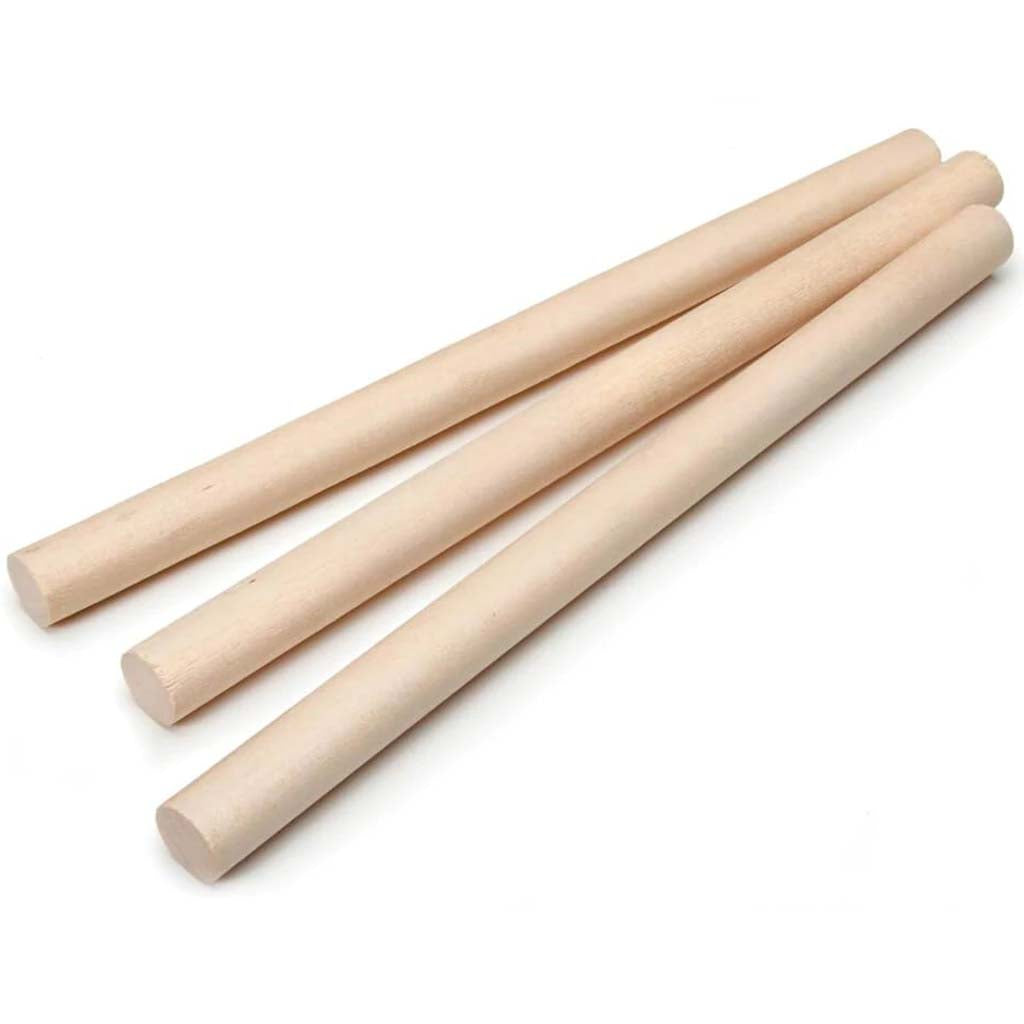 Dowel Rod Wood 3/4 X 12in 3pcs