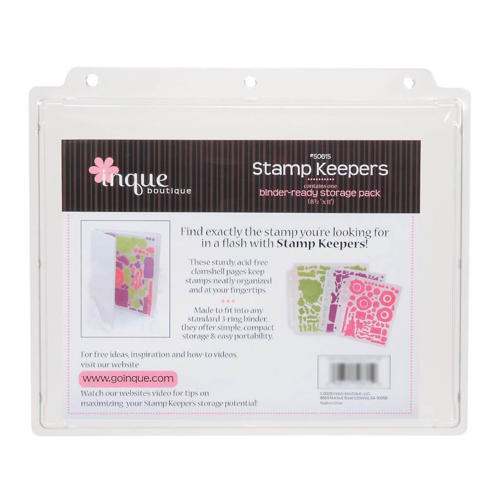 Inque Boutique Stamp Keepers Binder-Ready Storage Pack 8.5" x 11"