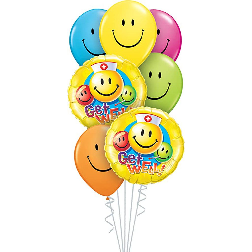 Get Well Smiles Balloon Bouquet Kit