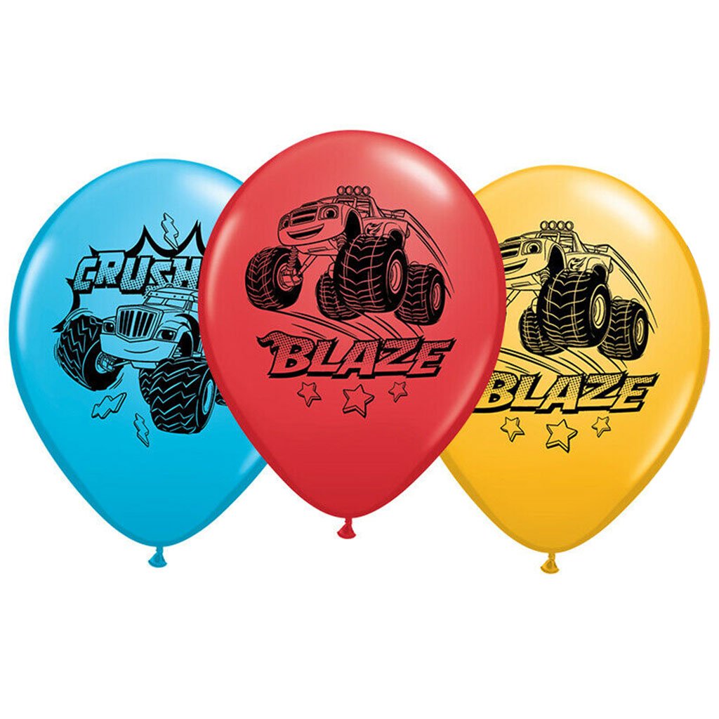 Blaze Monster Latex Balloons 6ct, 12in