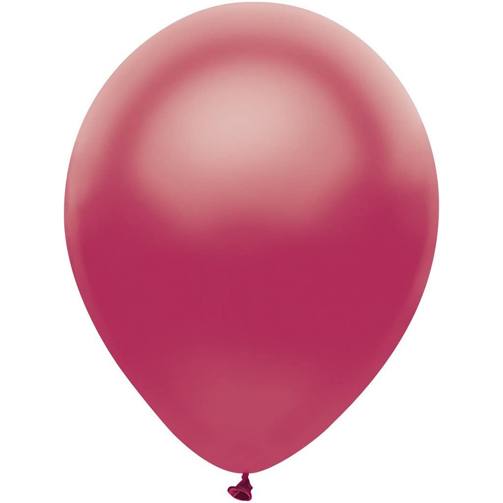 Latex Balloon Satin Raspberry, 12in