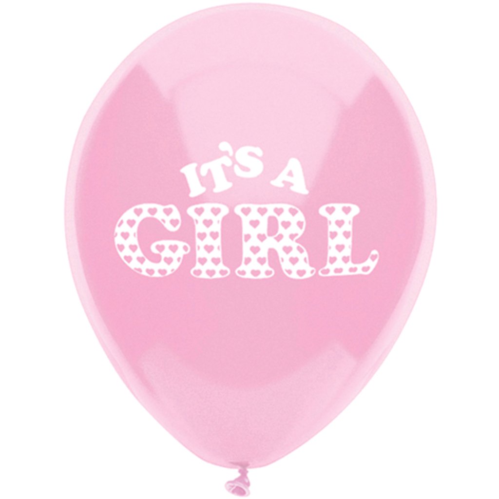 Latex Balloon It?s a Girl 8ct, 12in