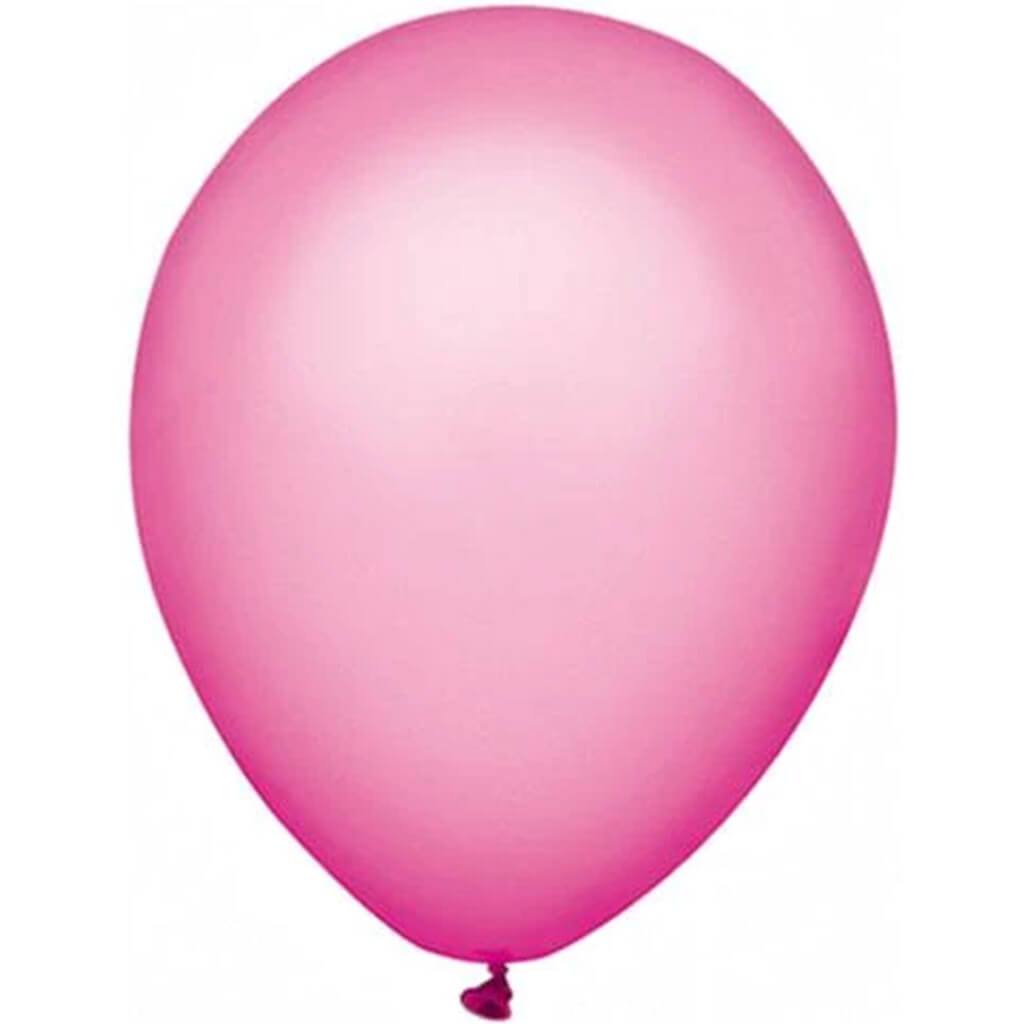 Latex Balloon Neon Magenta, 12in