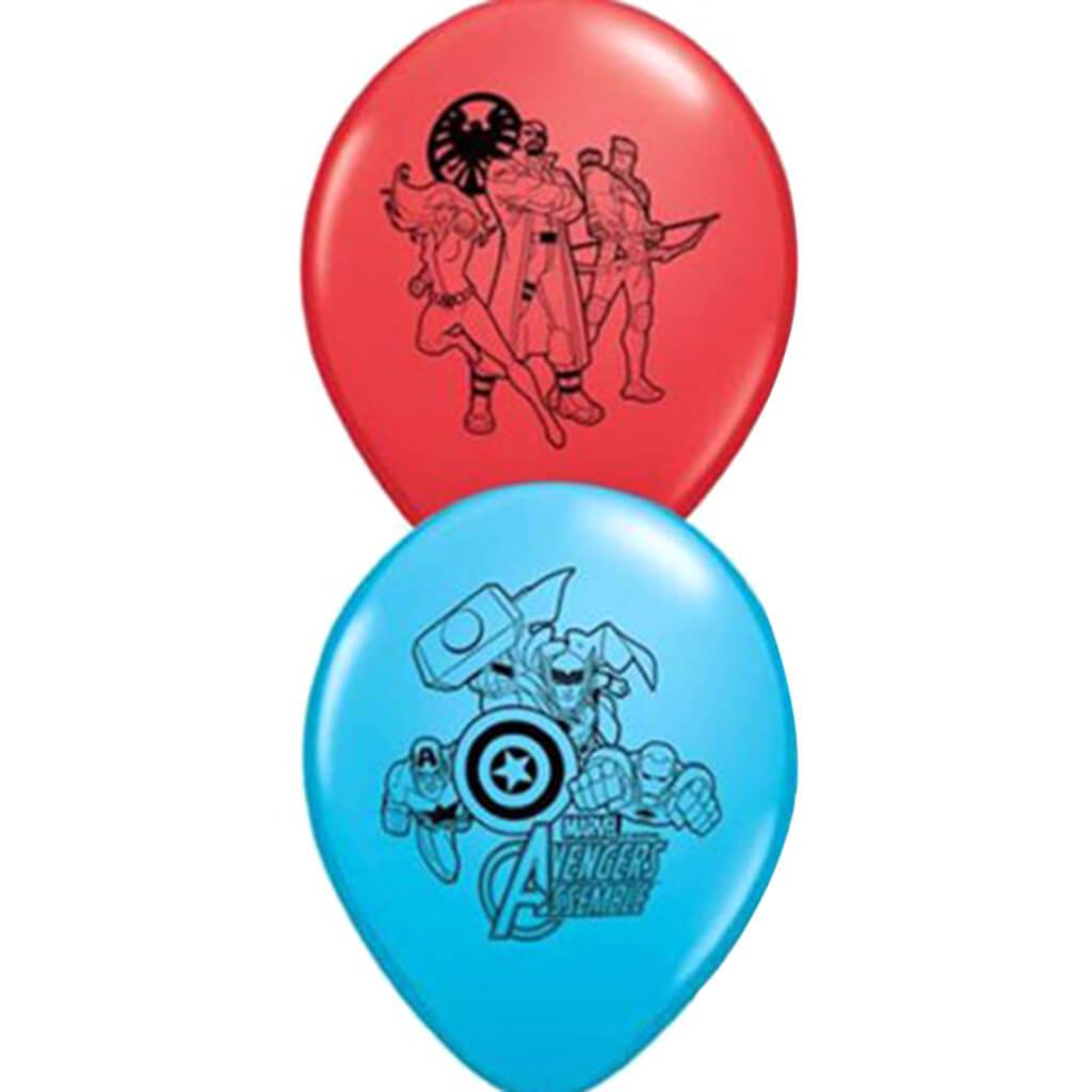 Latex Balloons Marvel&#39;s Avengers 6ct, 12in