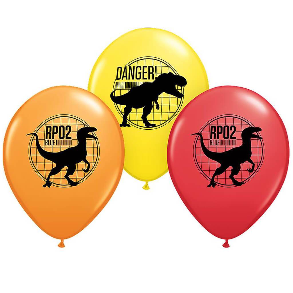 Latex Balloons Jurassic World Assorted 6ct, 12in