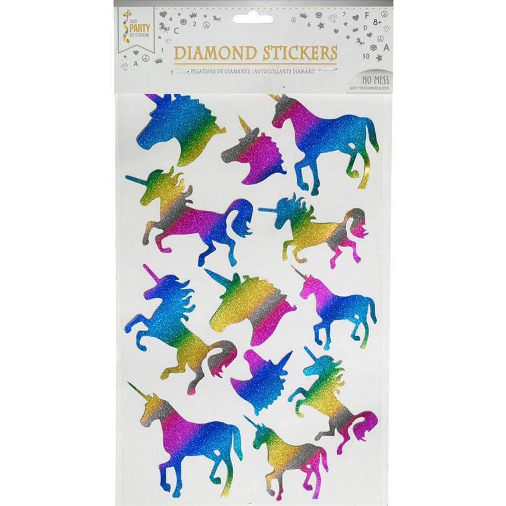 Rainbow Unicorn Sticker 1 Sheet