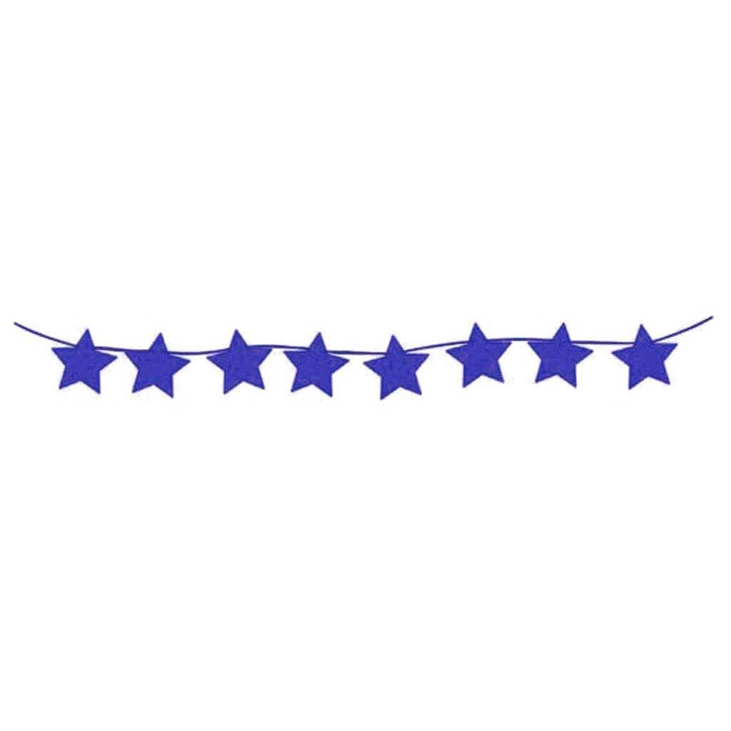 Mini Banner 6in Diamond Star Black