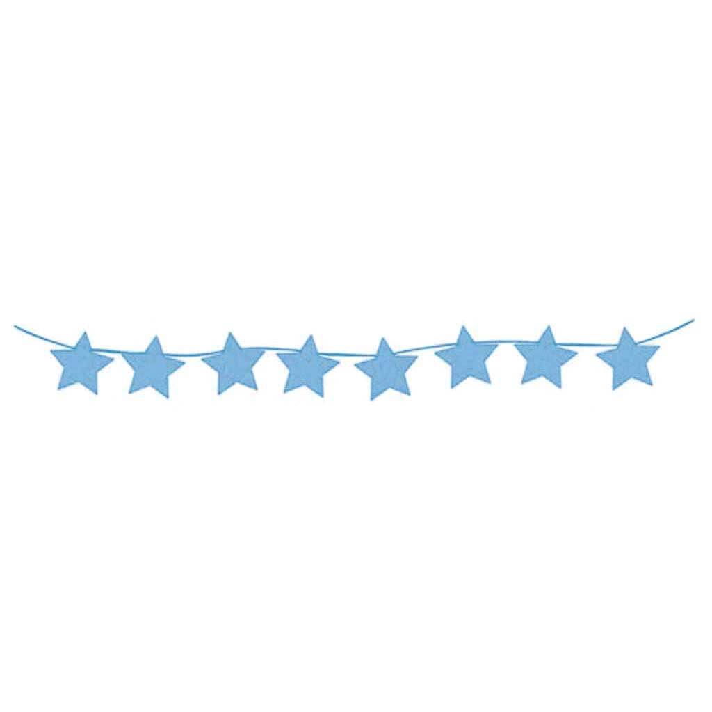 Mini Banner 6in Diamond Star Black