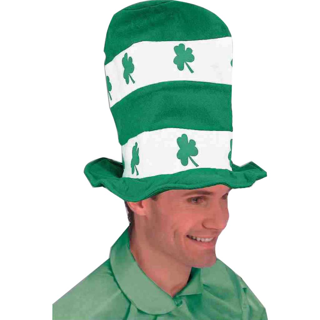 St. Patrick&#39;s Day Shamrock Stove Pipe Hat