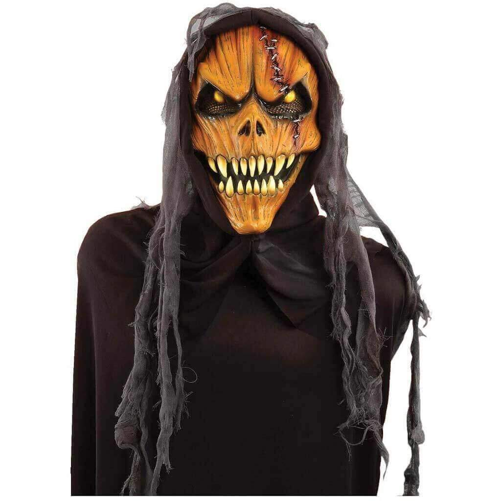 Pumpkin Monster Hooded Mask