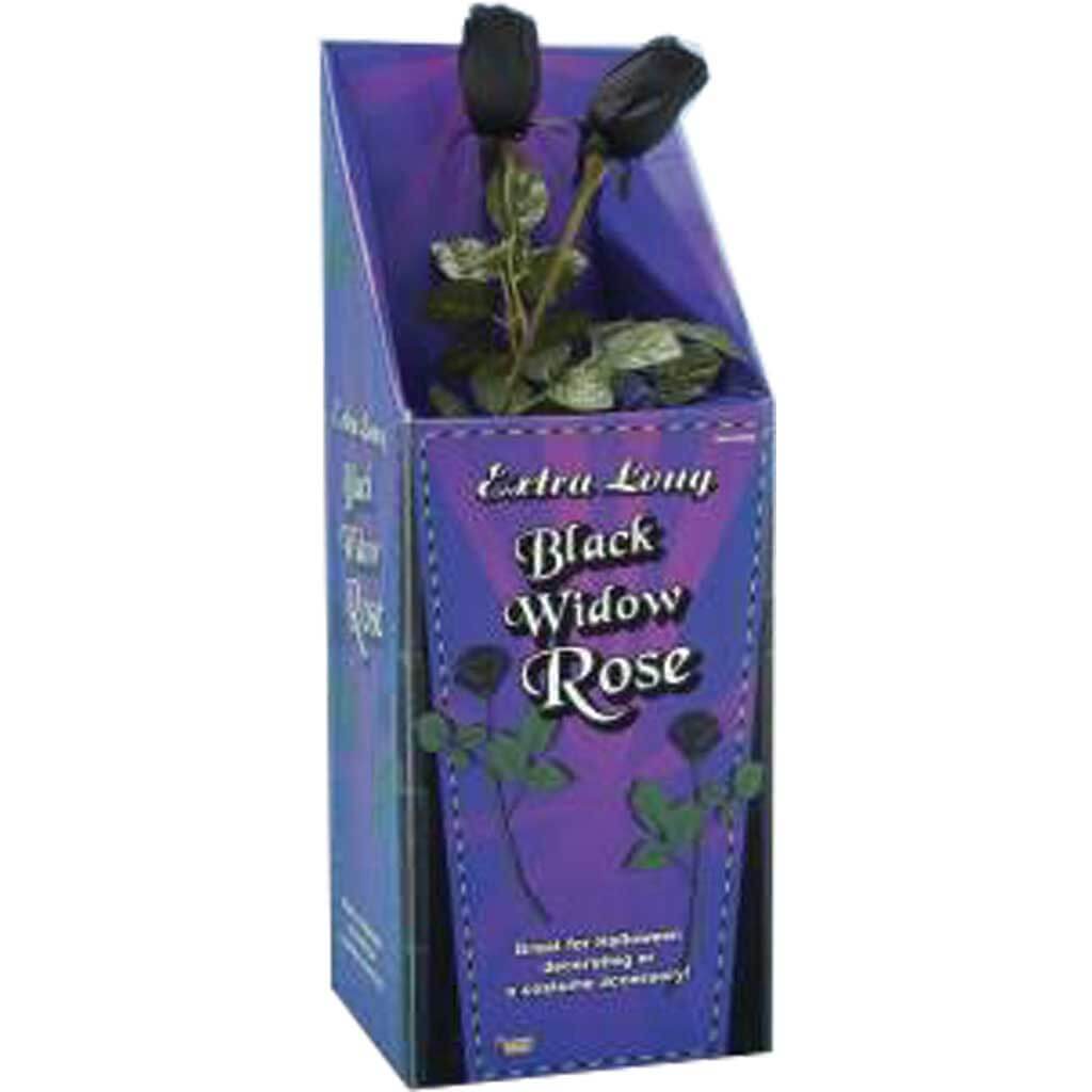 Extra Long Black Widow Rose