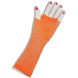 Fingerless Fishnet Long Gloves