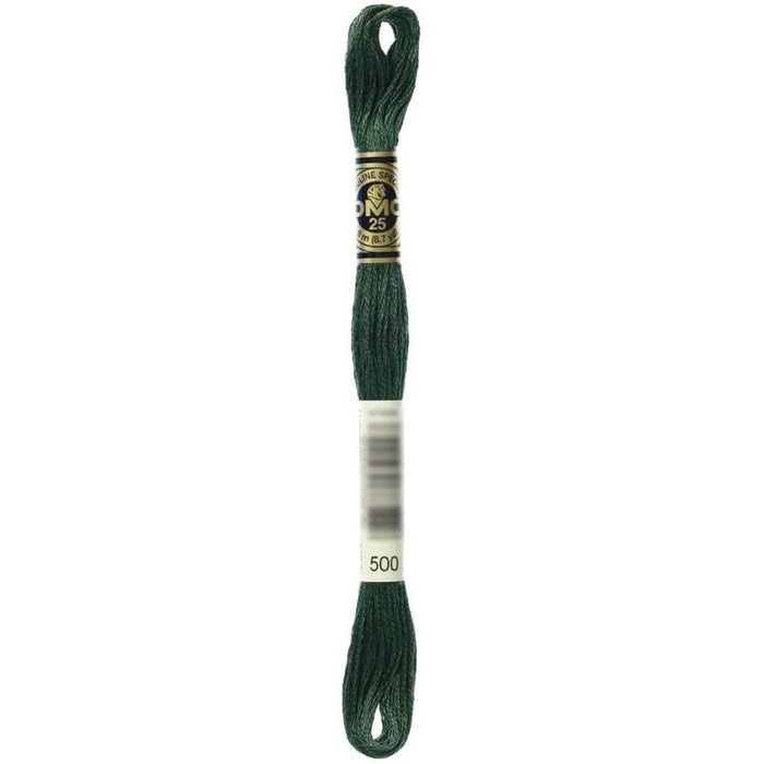 Dmc Floss Very Dark Blue Green Green 