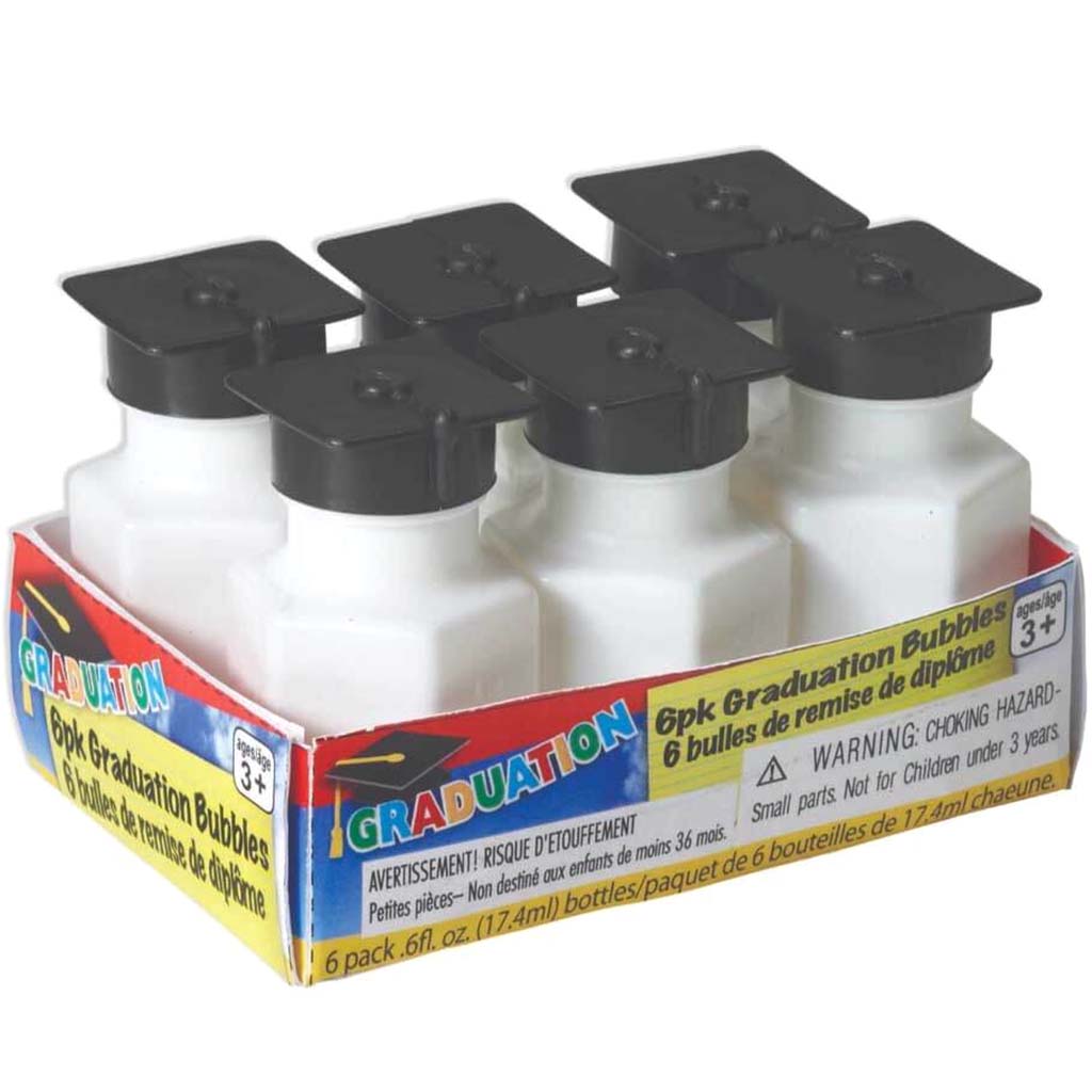 6ct Graduation Bubbles Party Favors .6oz