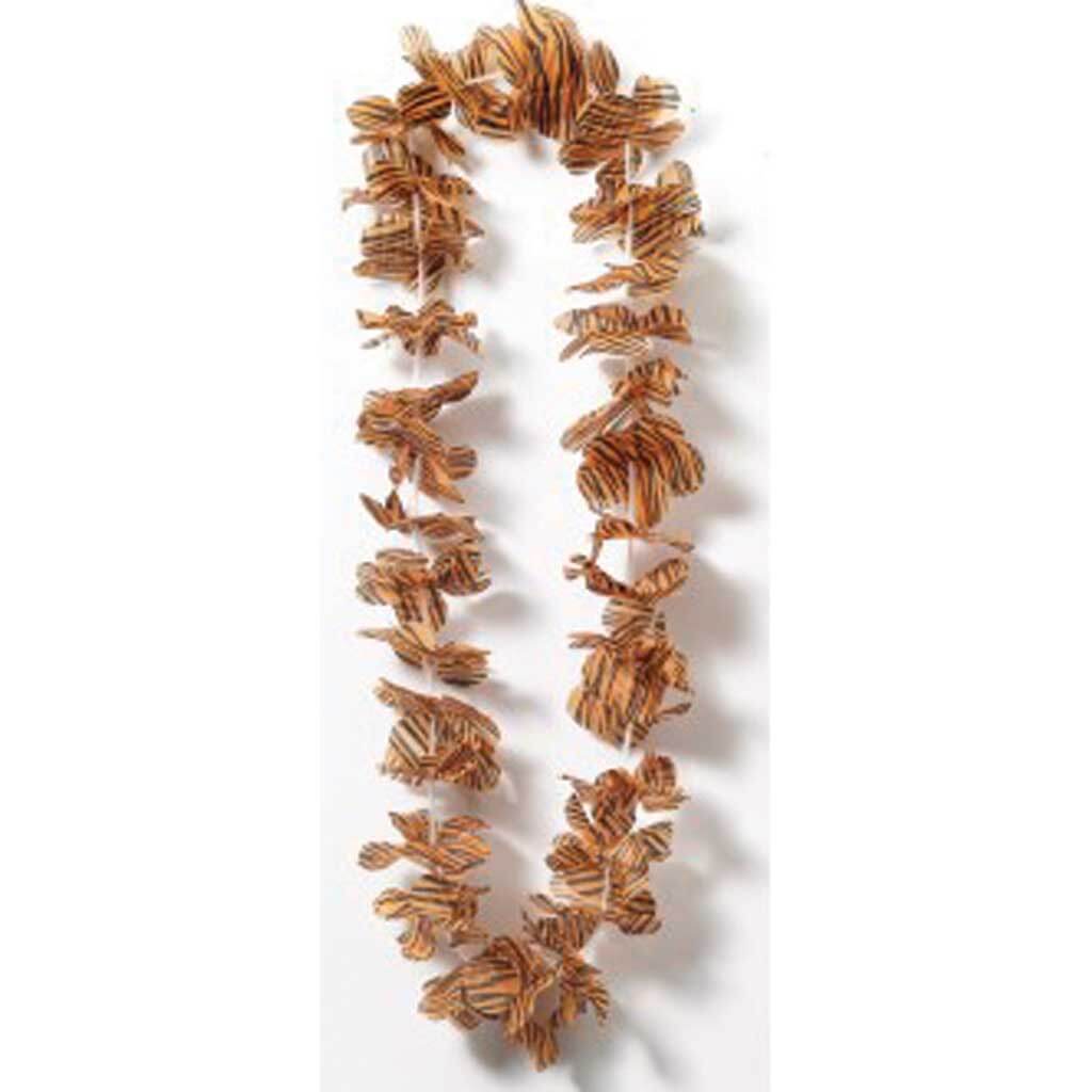 Tiger Animal Print Flower Lei