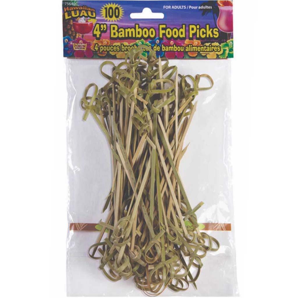 Bamboo Food Pick 100pc 3.5in