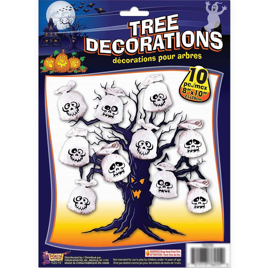 Tree Deocrations Ghost 10pk